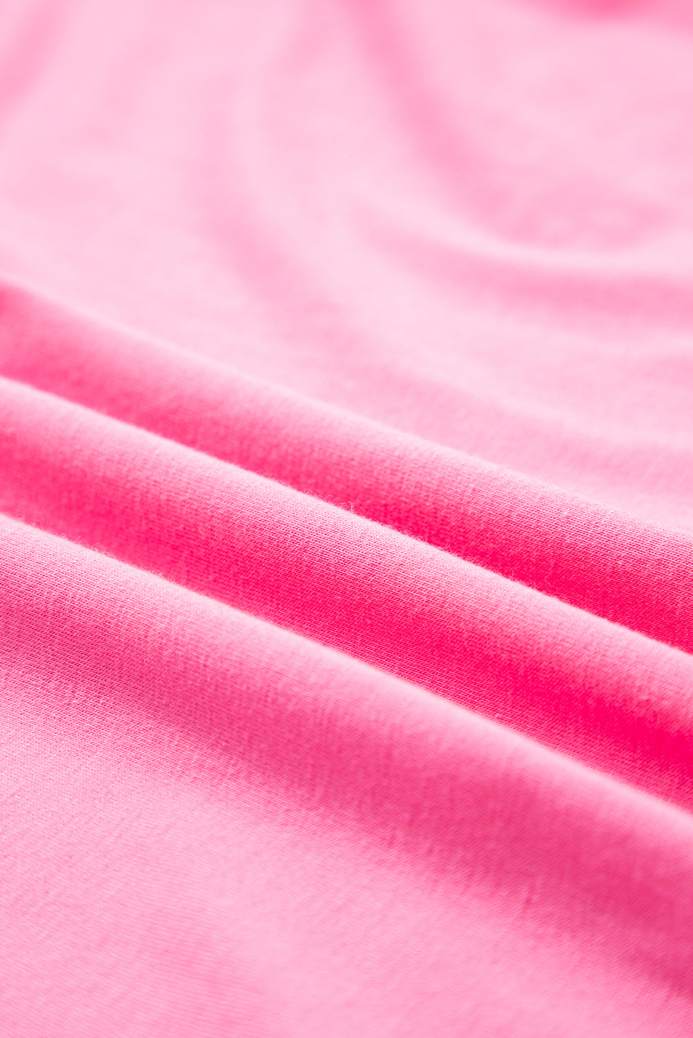 Star Patch Colorblock Raw Edge Loose Tee | Plus Size | Pink | 1X–4X