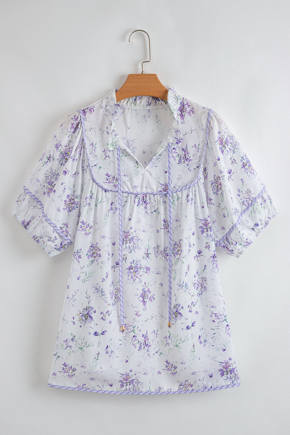 Plus Size White Floral Blouse Women 1X–4X