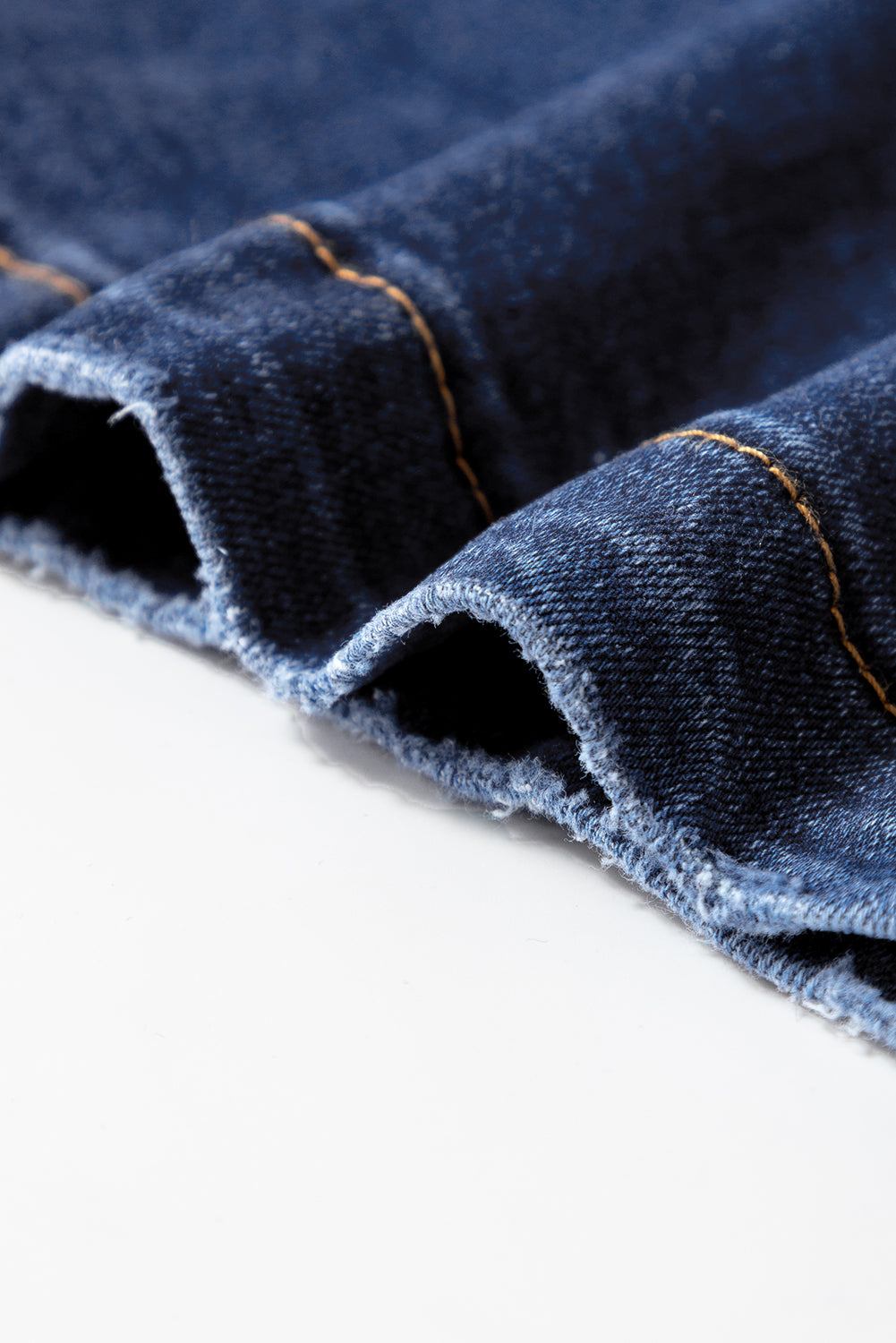 Blue Minimalist Patch Pocket Shift Jeans