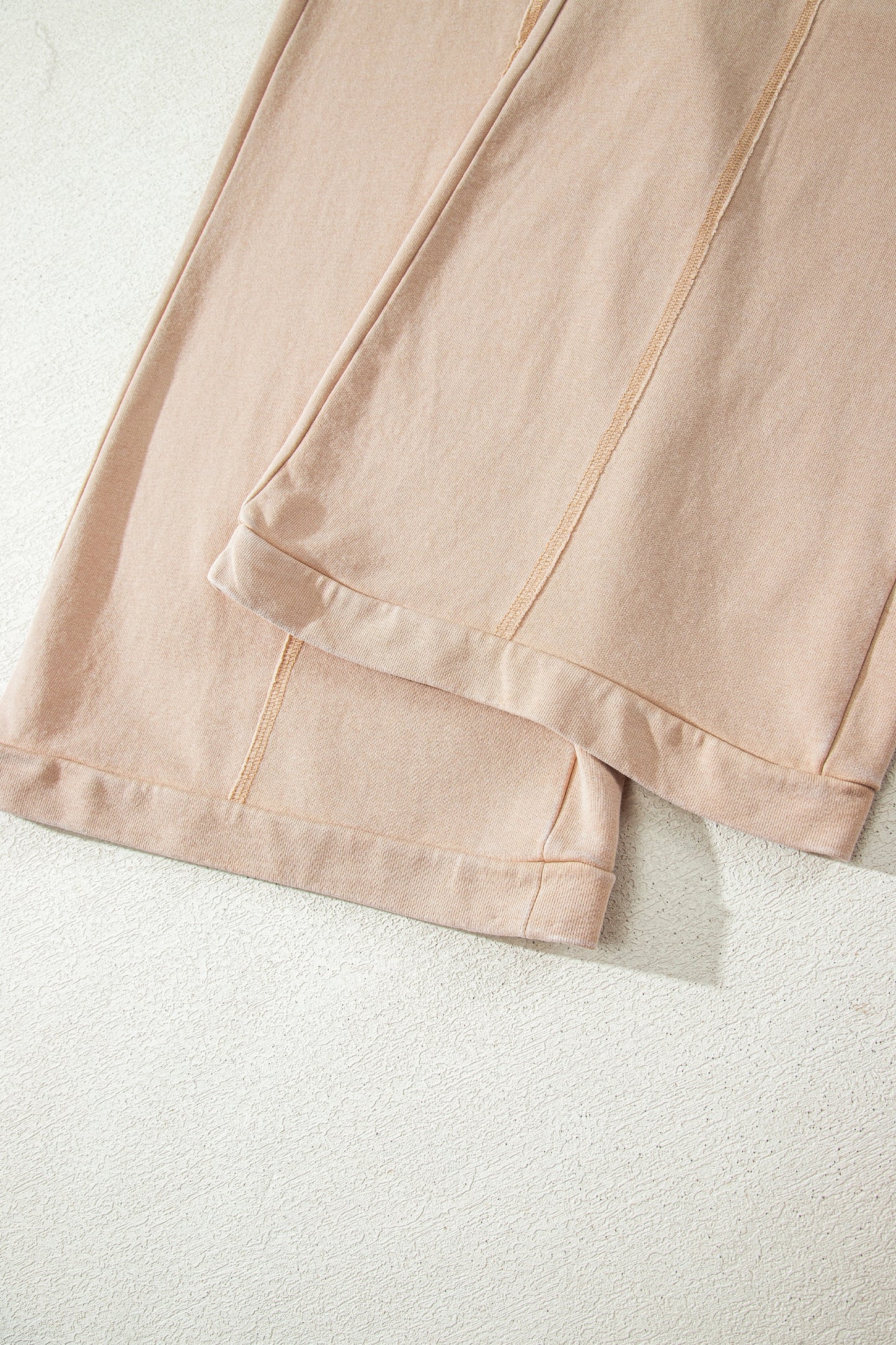 Mineral Wash Drawstring High Waist Wide Leg Pants S to XL
