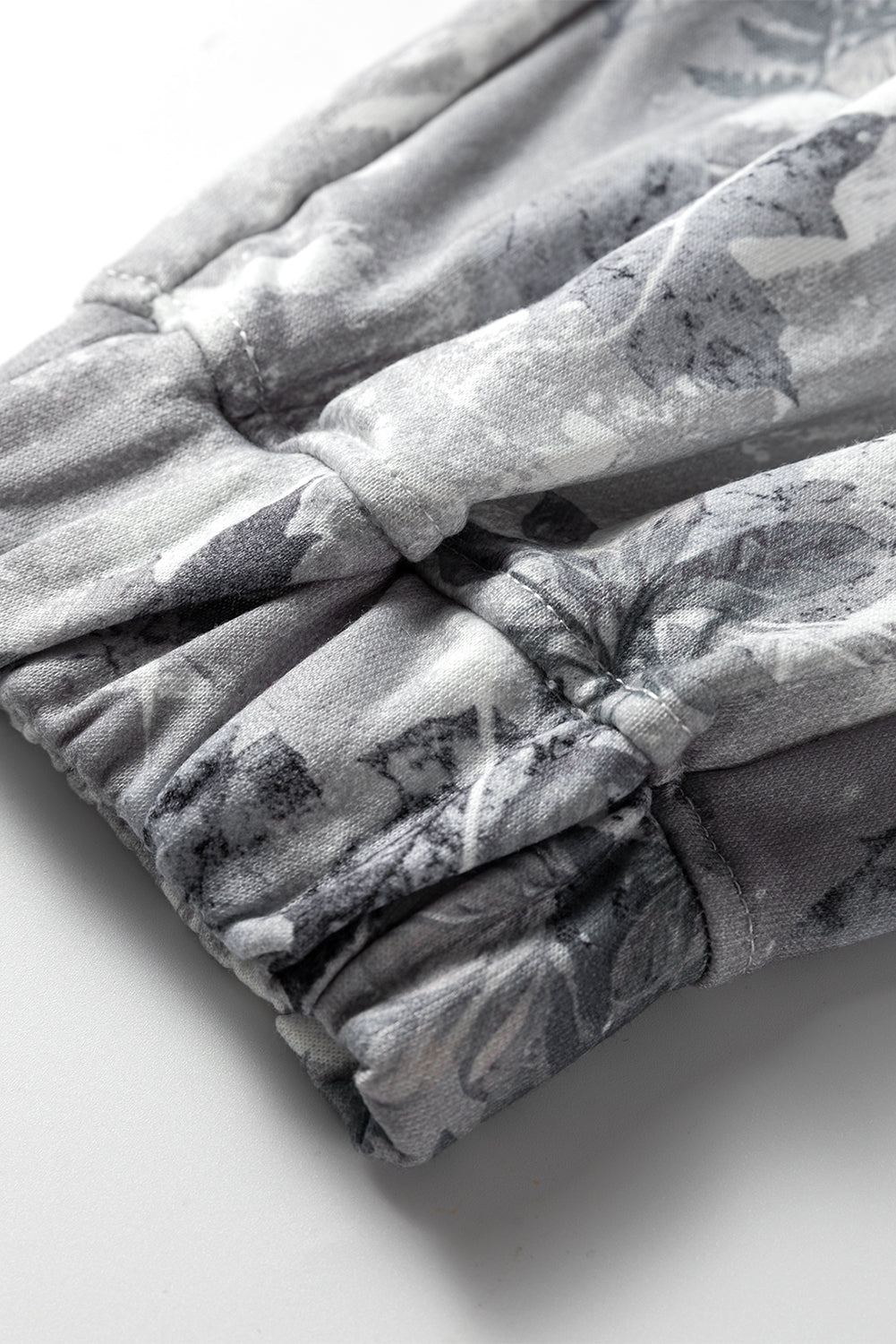 Camo Print Drawstring Elastic Waist Jogger Pants