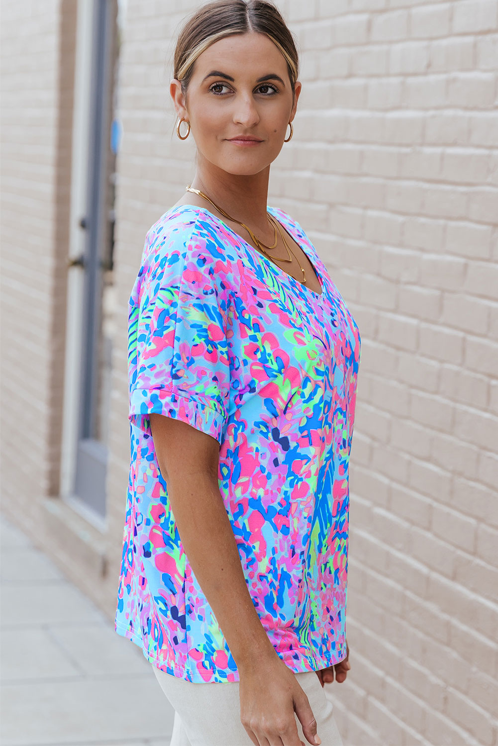 Loose Floral Top