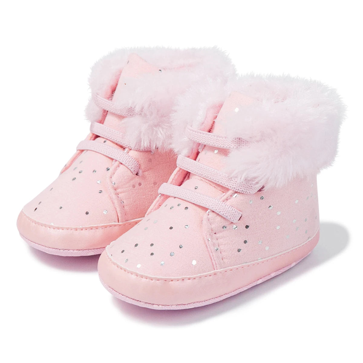 KIDSUN 2021 Winter New Baby Booties Boy Girl Boots Cotton Soft-Sole Non-Slip Warm Toddler First Walkers Infant Crib Shoes