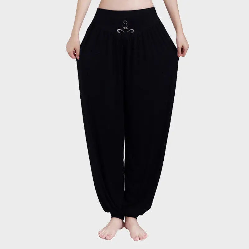 Women High Waist Athletic Harem Pant Baggy Bloom Pants Lantern Stretch Casual Comfy Pant . M-3X