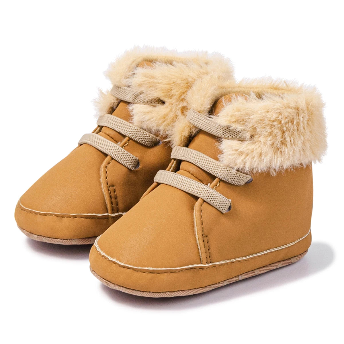 KIDSUN 2021 Winter New Baby Booties Boy Girl Boots Cotton Soft-Sole Non-Slip Warm Toddler First Walkers Infant Crib Shoes