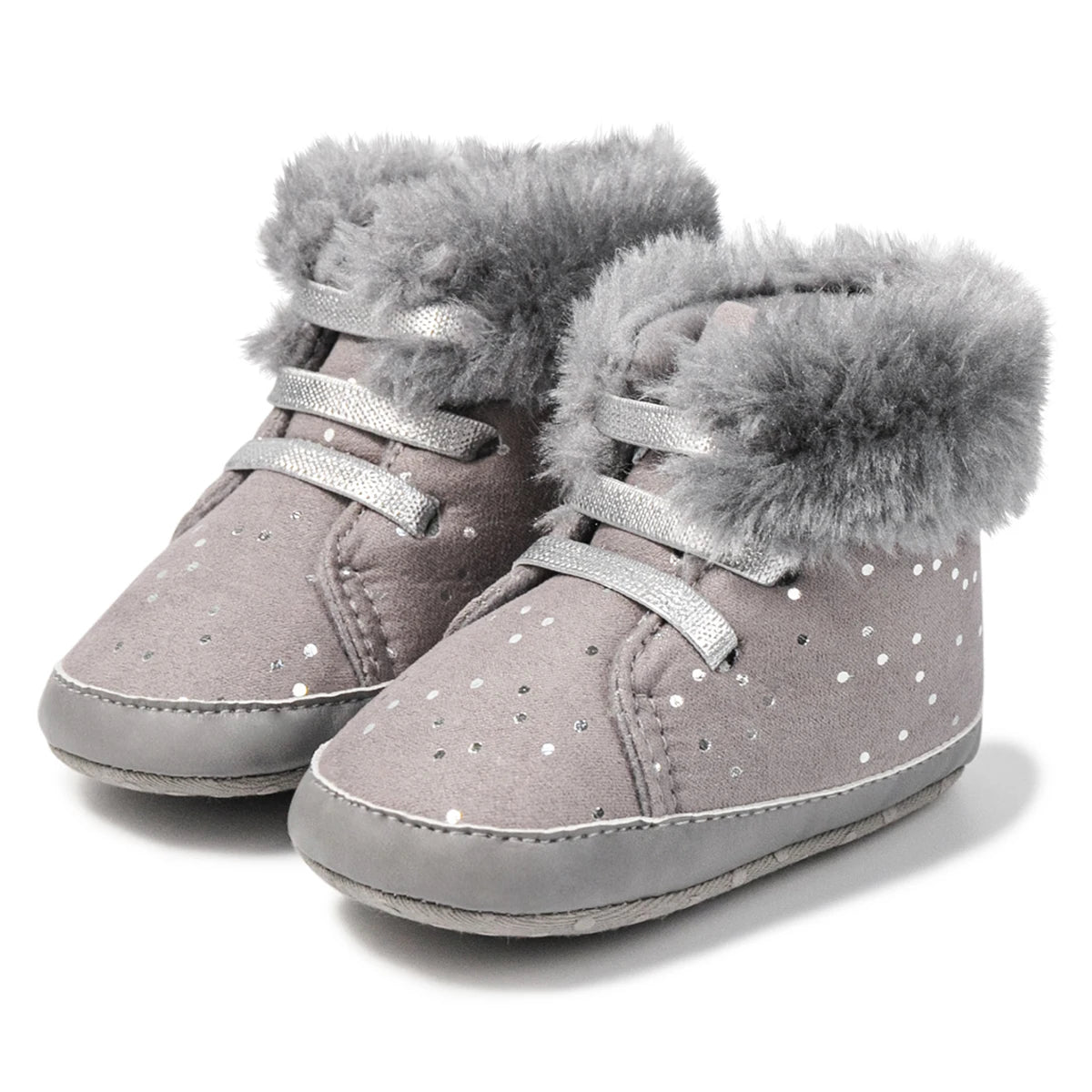 KIDSUN 2021 Winter New Baby Booties Boy Girl Boots Cotton Soft-Sole Non-Slip Warm Toddler First Walkers Infant Crib Shoes