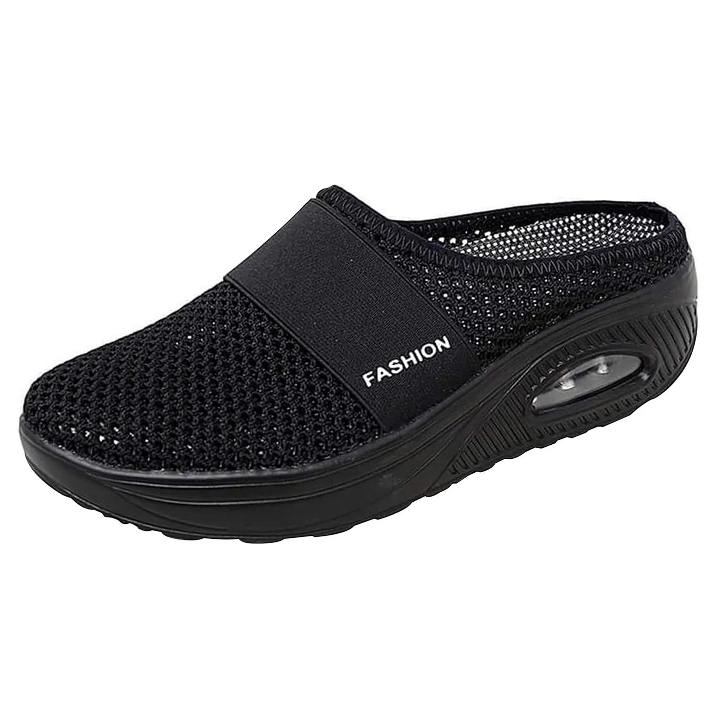 Slip-On Women's Walking Sandals,Breathable Mesh Casual Breathable With Arch Support And Thickened Soft Sole.