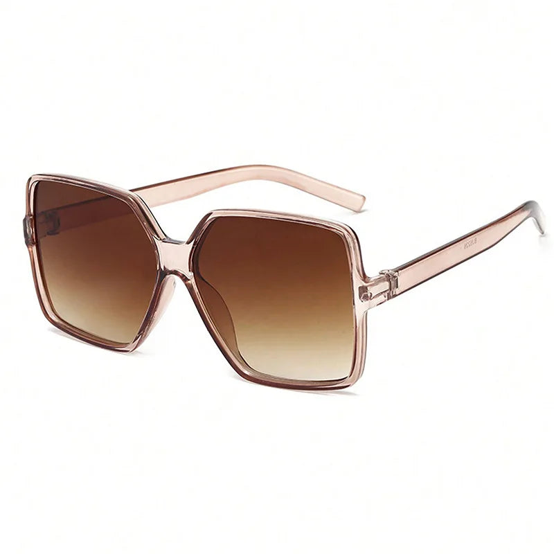 Fashion Oversized Sunglasses Women Big Frame Gradient Sun Glasses UV400