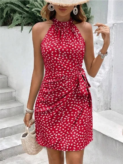 Women's Print Floral Dress Fashion Elegant Dress . S-2X