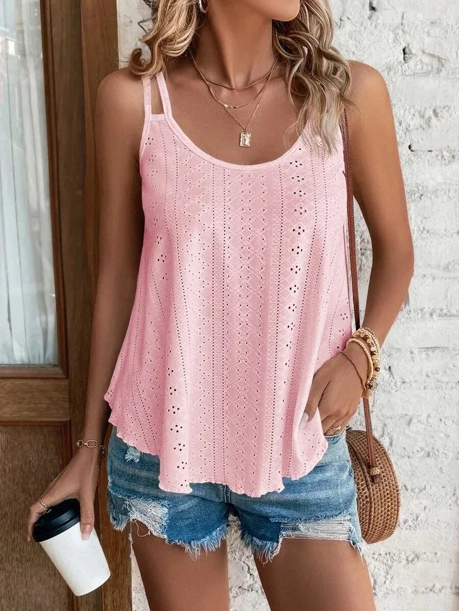 Plus Size Boho Style Tank Top New Summer Casual Shirt. S-5X