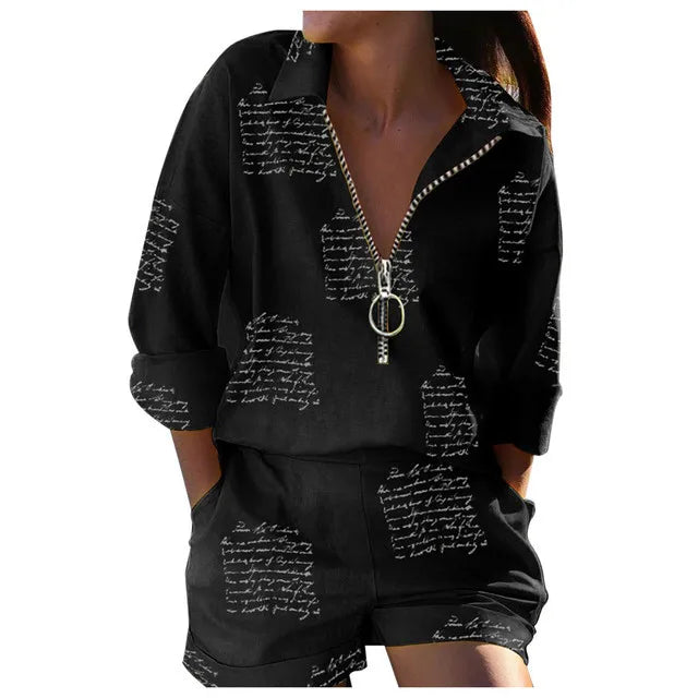 Ladies Summer Elegant Two Piece Casual Loose Fit Outfit. S-3x