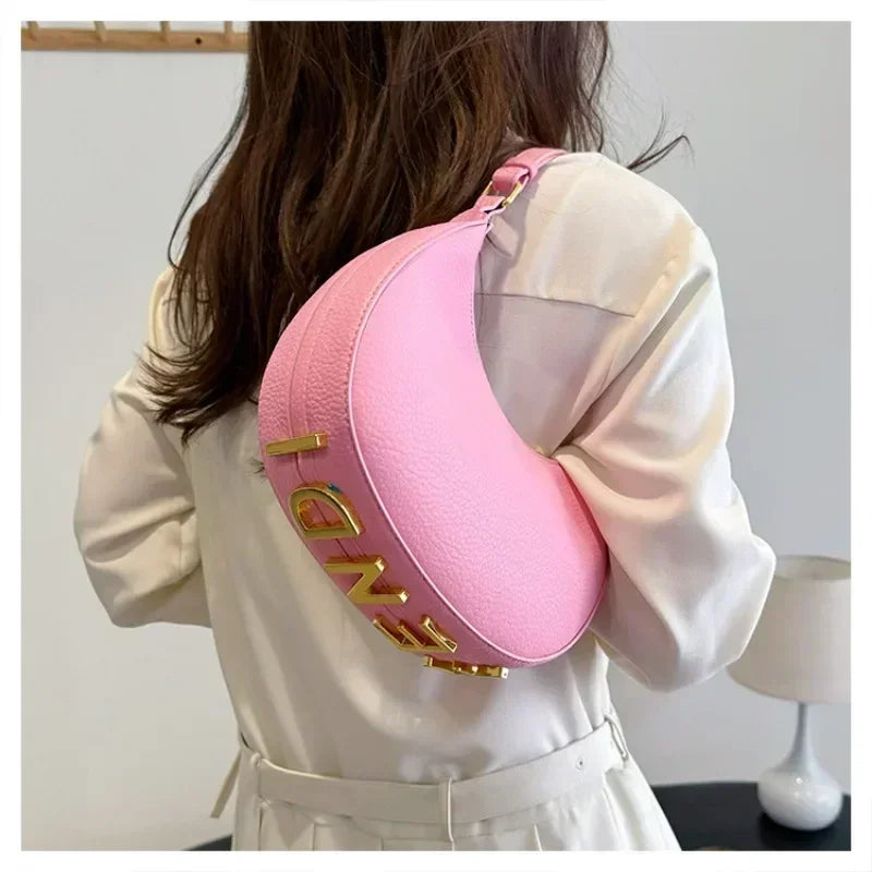 Crescent Single Shoulder Hand/Crossbody Bag Fashionable Commuting Niche Handbag