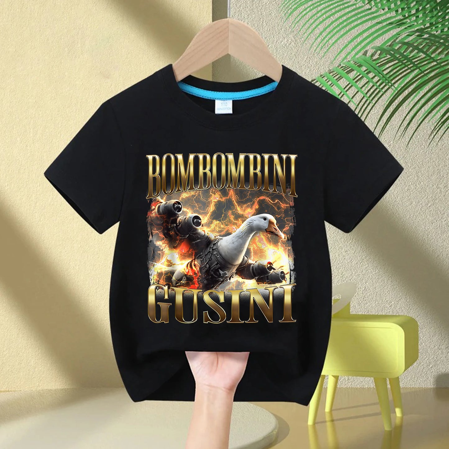 Italian-Brainrot Children's T-shirt Boys /Girls Short Sleeve Breathable 2025 Funny Italian Tee.