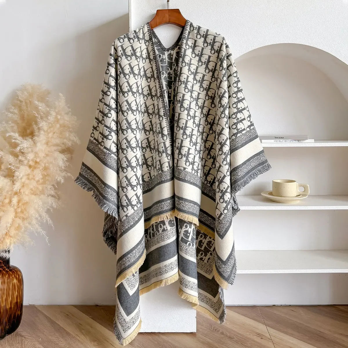 2025 Luxury Kerchief Imitation Cashmere Scarf Women Design Warm Thick Female Shawl