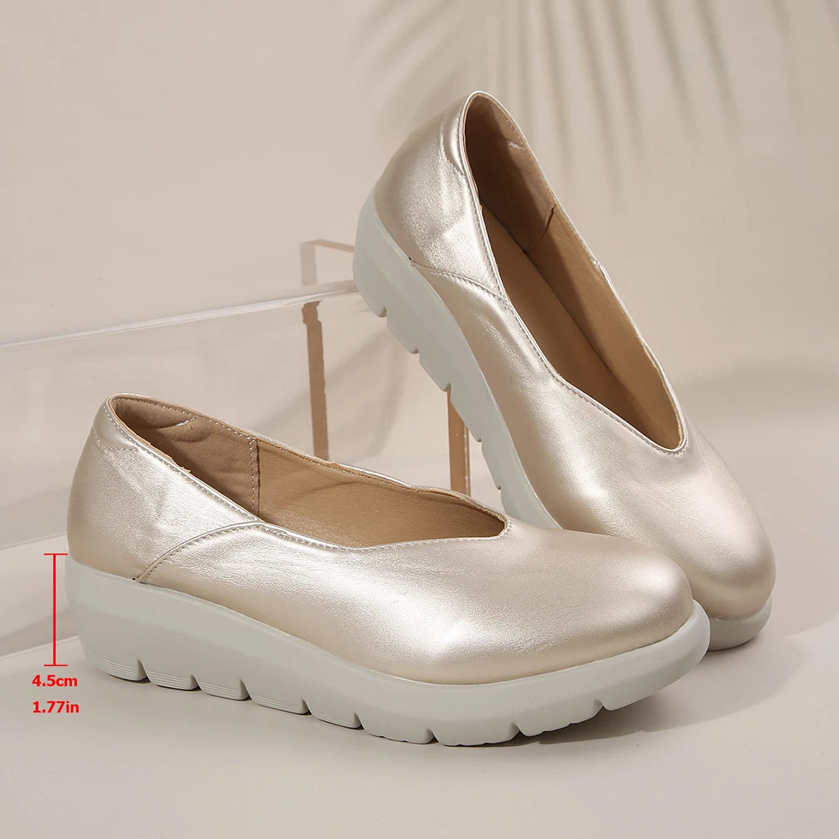 Women Fashion 2025 Spring Summer Lightweight Loafer Soft Sole Comfort Casual Shoe