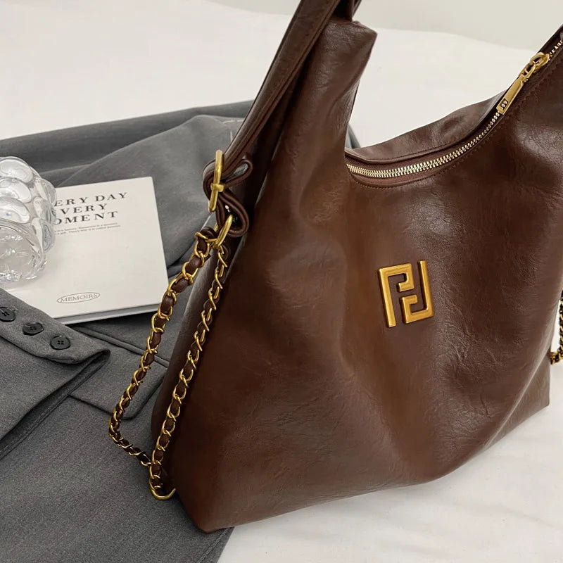 Large Capacity Hobo Bag For Women Luxury Designer Handbag