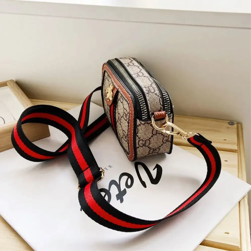 New Fashion Cute Mini Children's Waterproof PU Shoulder Cross-body Bag