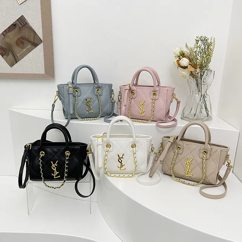 2025 New Style Handbag With Texture, Large Capacity Bucket Bag, Fashionable And Versatile Single Shoulder Crossbody Bag