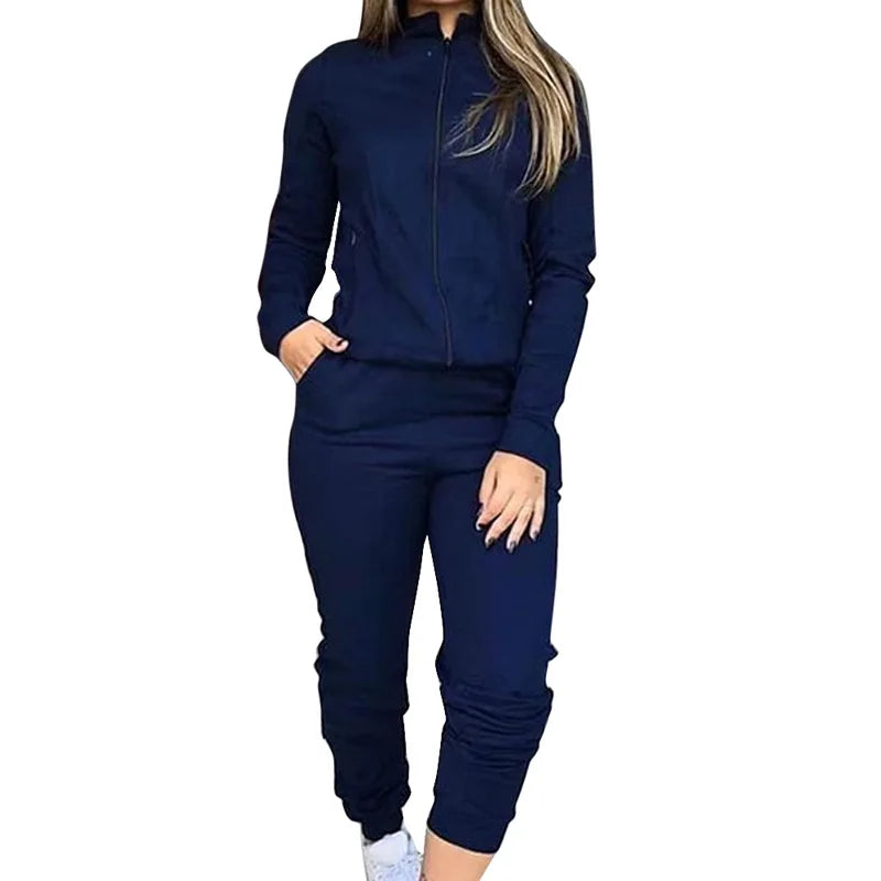 2 Pieces Set Street Snap Recreational two-piece Outfit Sports Set. S-XL