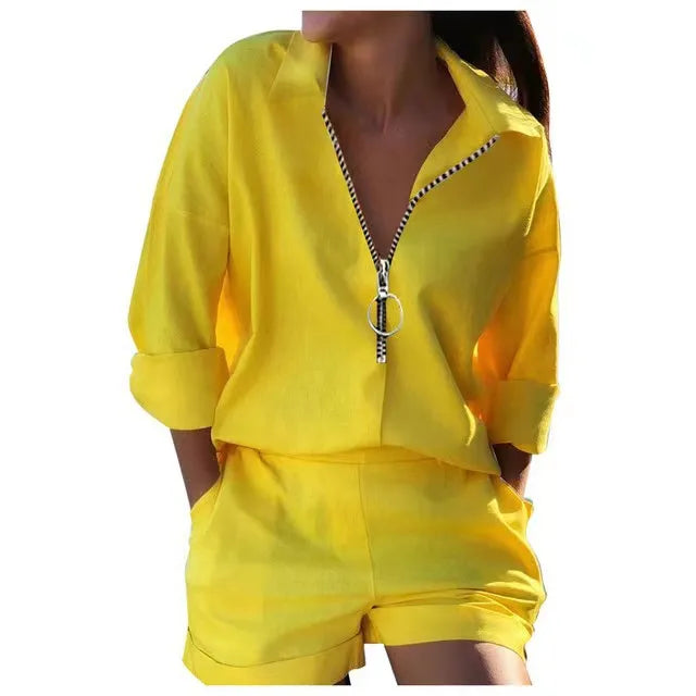 Ladies Summer Elegant Two Piece Casual Loose Fit Outfit. S-3x