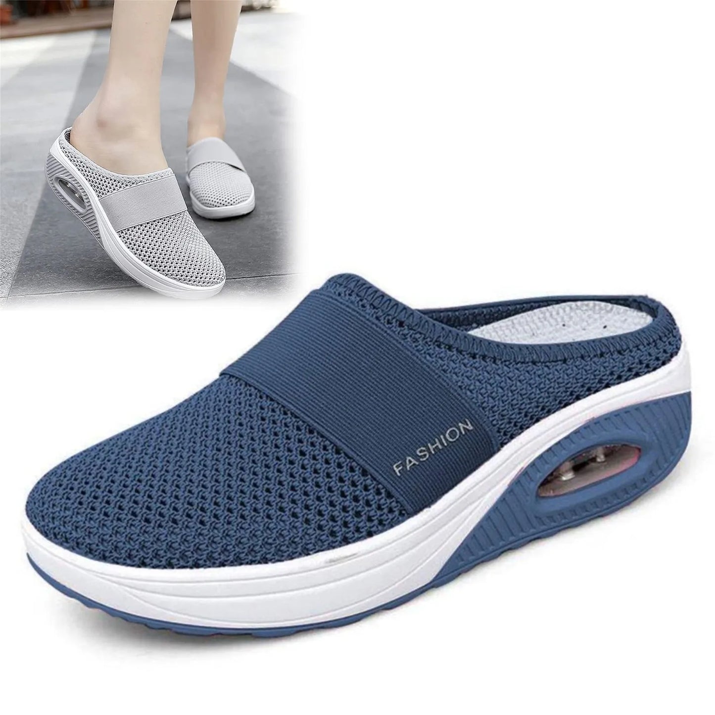 Slip-On Women's Walking Sandals,Breathable Mesh Casual Breathable With Arch Support And Thickened Soft Sole.