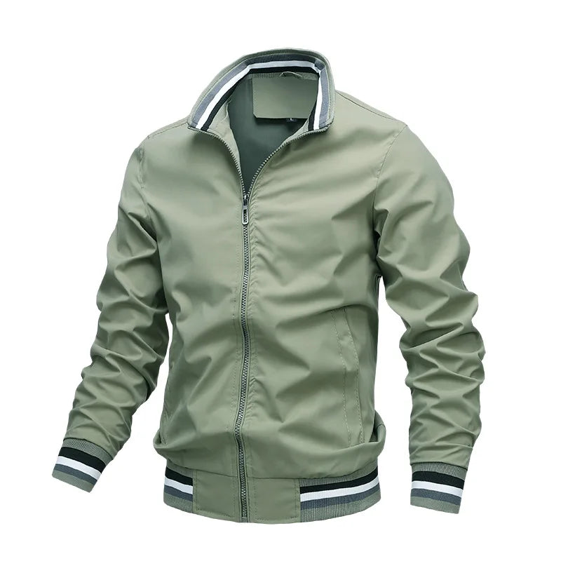 Windbreaker Men's Bomber jacket Casual Zipper Outdoor Sports jacket. M-6x