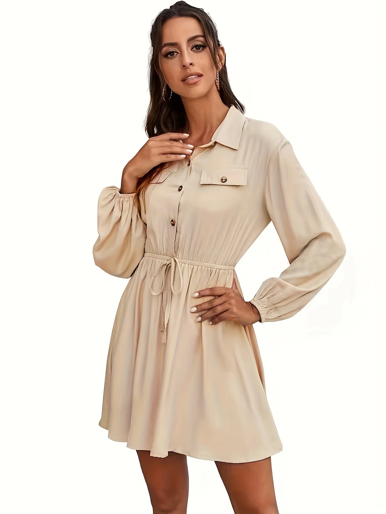 Women's Casual Bohemian Maxi Summer A-Line Dress with Pockets .