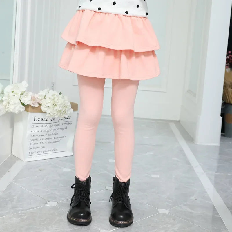 All Season Girl Leggings Skirt-pants Cake Skirt Kids leggings Pants 3-11 Years