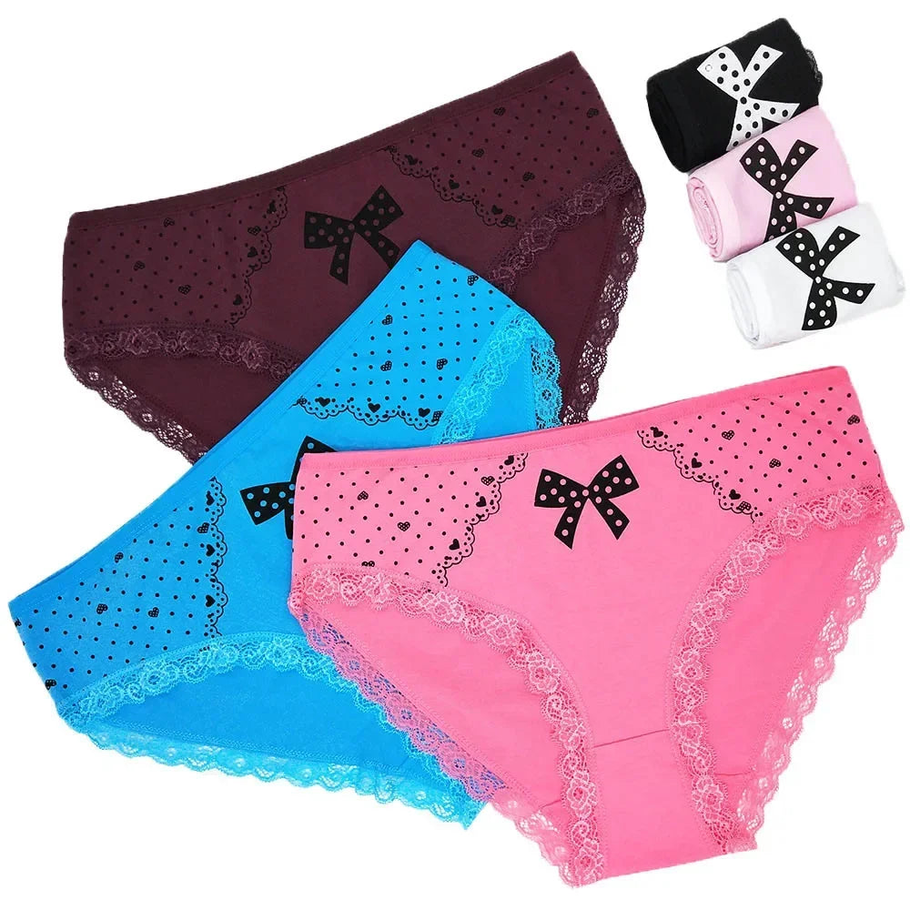 Quality 6pc Cotton Curvy Size Underwear High Waist.