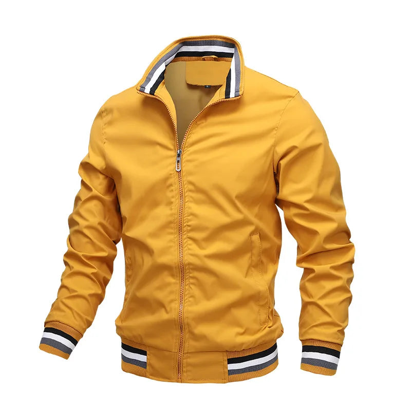 Windbreaker Men's Bomber jacket Casual Zipper Outdoor Sports jacket. M-6x