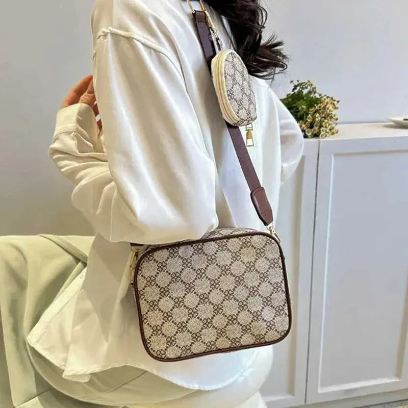 Vintage Fashion Handbag Soft PU Leather Shoulder /Crossbody Tote Bag