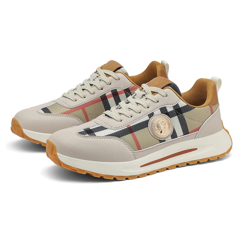 New Light Luxury Fashionable Casual Shoes Lightweight Lace Up Walking Shoes