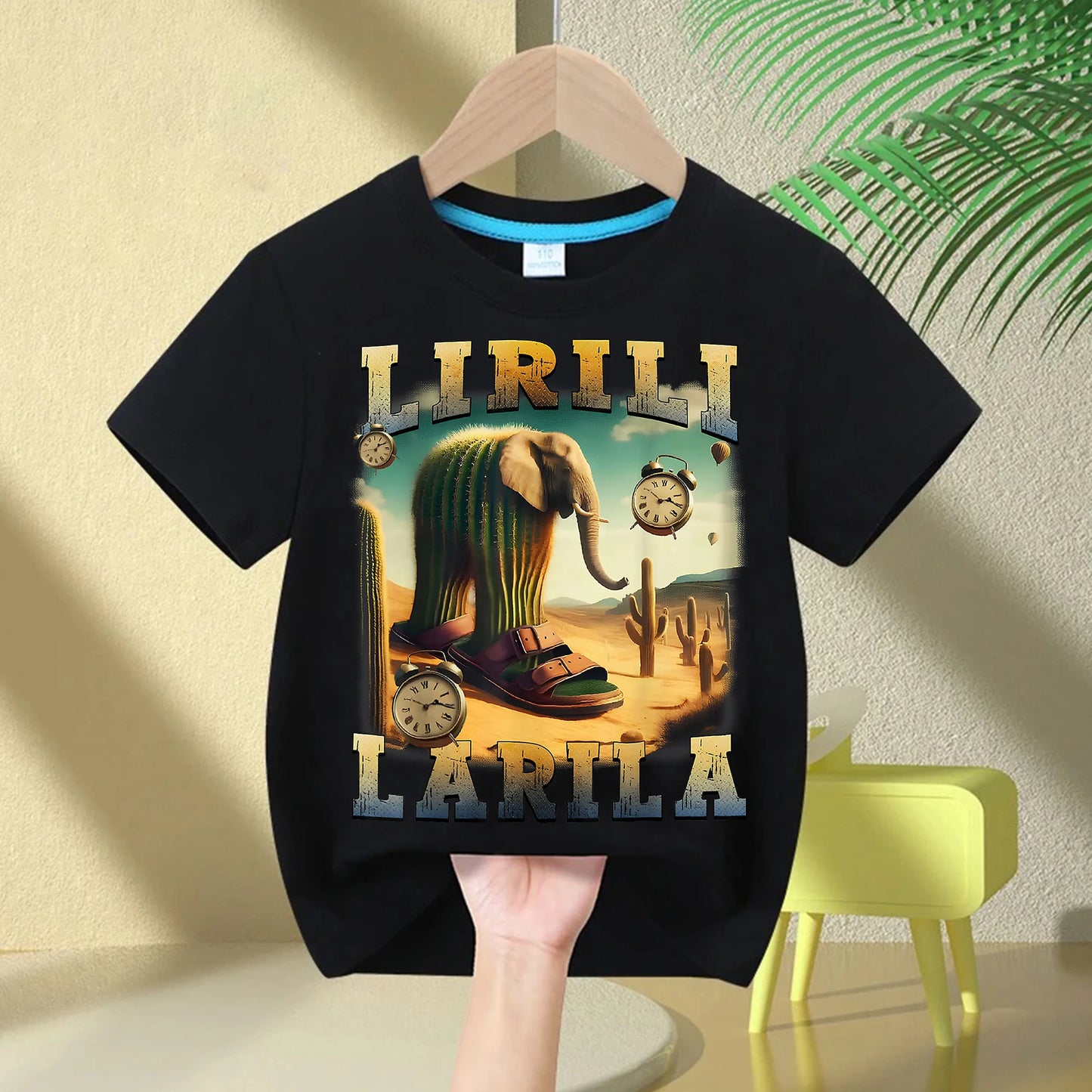 Italian-Brainrot Children's T-shirt Boys /Girls Short Sleeve Breathable 2025 Funny Italian Tee.