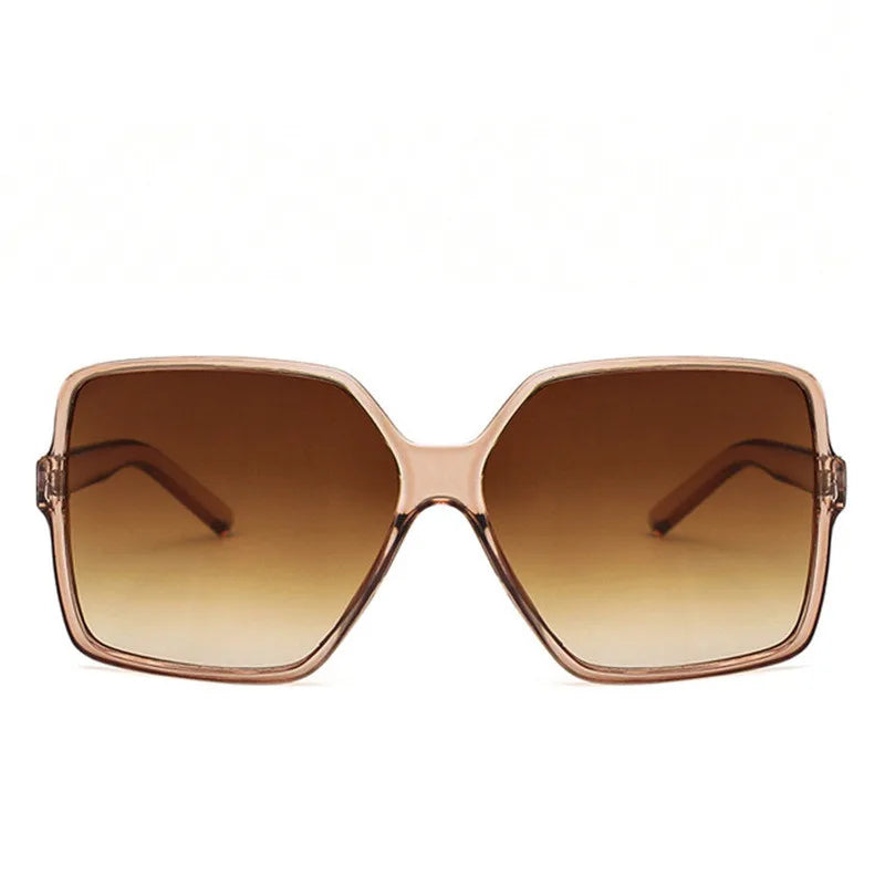 Fashion Oversized Sunglasses Women Big Frame Gradient Sun Glasses UV400