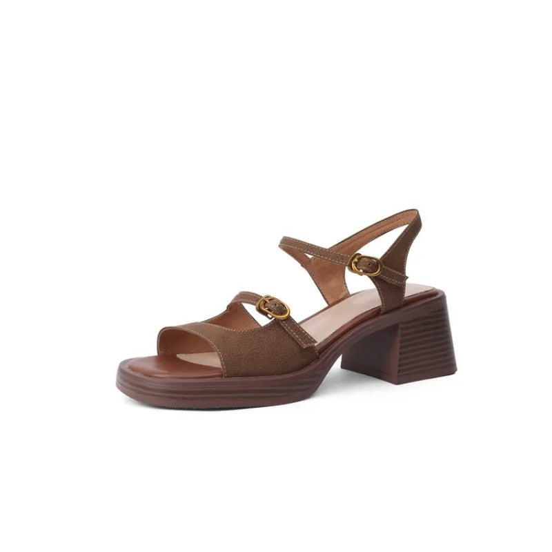 Women Sandals New Fashion Casual Open Toe Solid Colour Designer Sandals