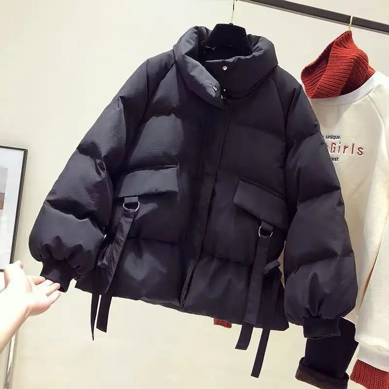 Ladies Autumn Winter Short Coat, Turtleneck Sweater Lady Solid Jackets Knit Bottoms. S-2x
