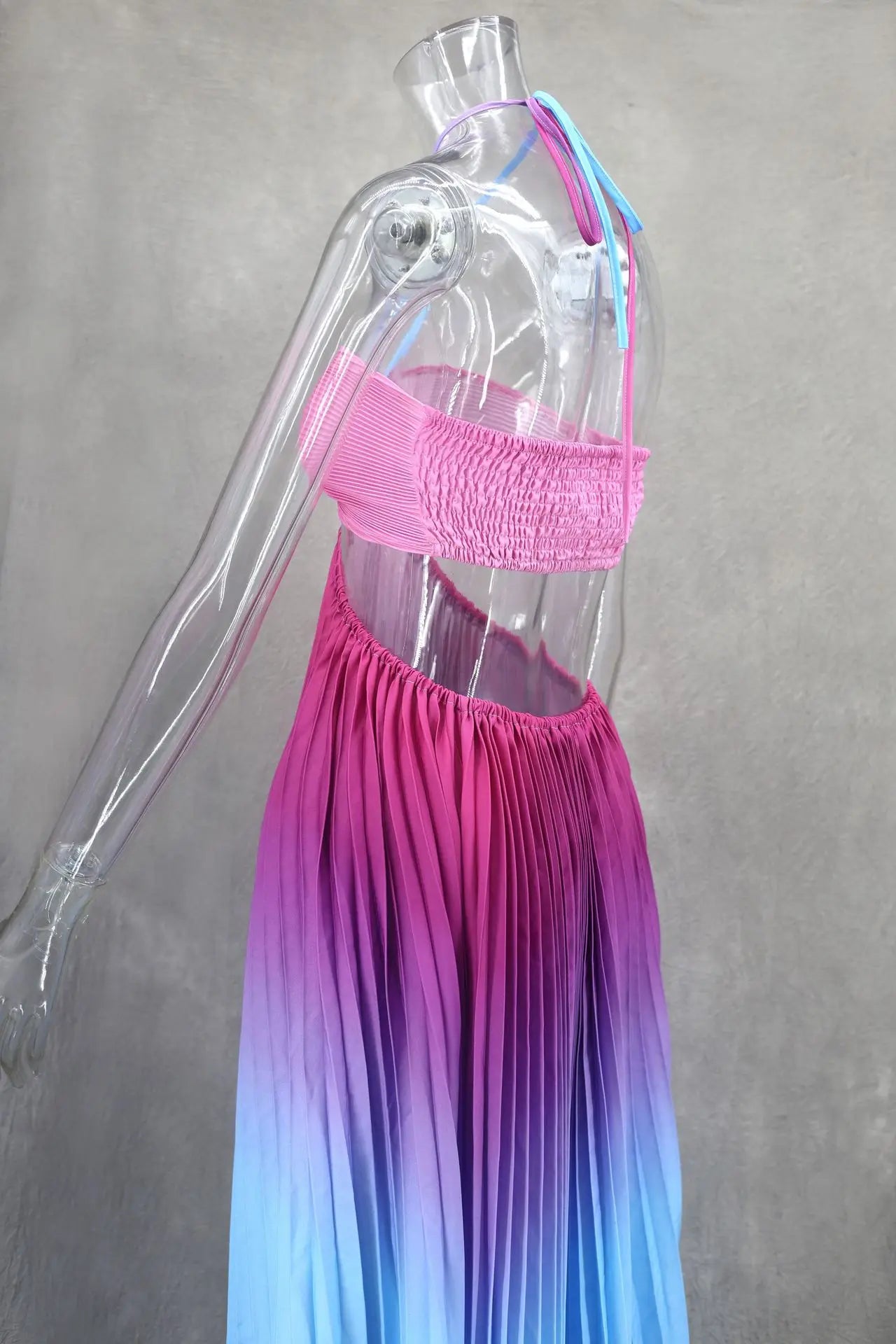 2025 Summer Fashion Women Long Dress Sexy Halter Neck Sleeveless Comfortable Elegant Party Dress. S-L