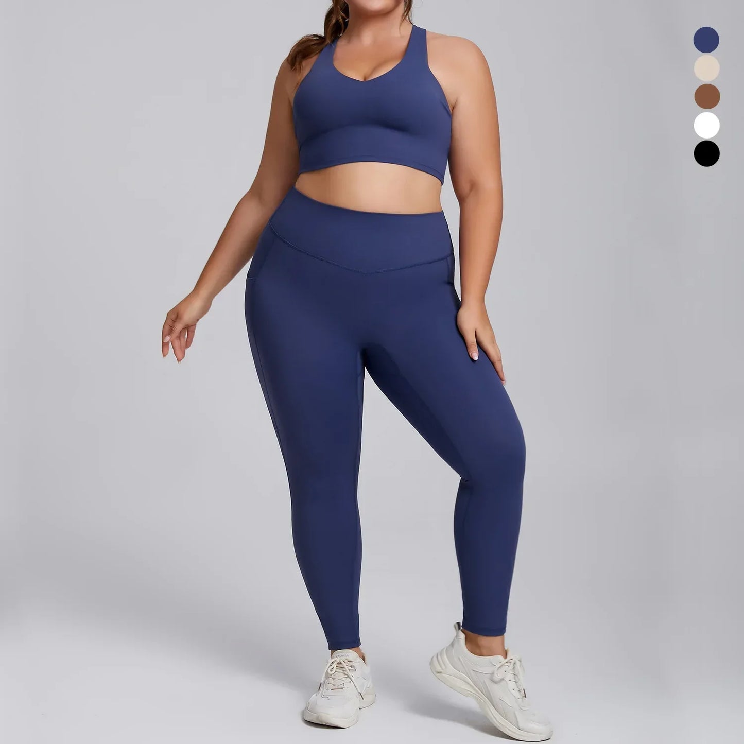 Yoga Workout Outfit Sports Bra, Gym Leggings Super Stretch Fitness Active Wear Set. Xs-3xl