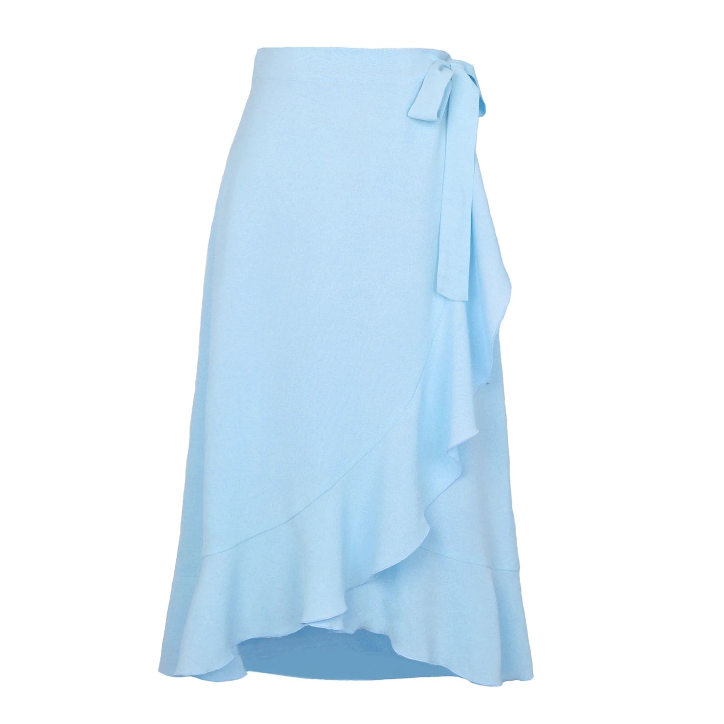 Women Summer Irregular Solid Colour Skirt. S-XL