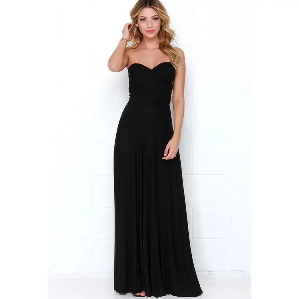 Sexy Women Multi-way Wrap Convertible Maxi Long Dress For Any Occasion. S-XL