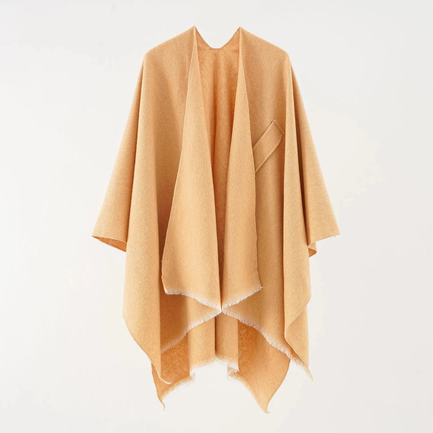 Autumn/Winter Solid Color Sensibility Design Side Slit Pashmina Shawl European Style