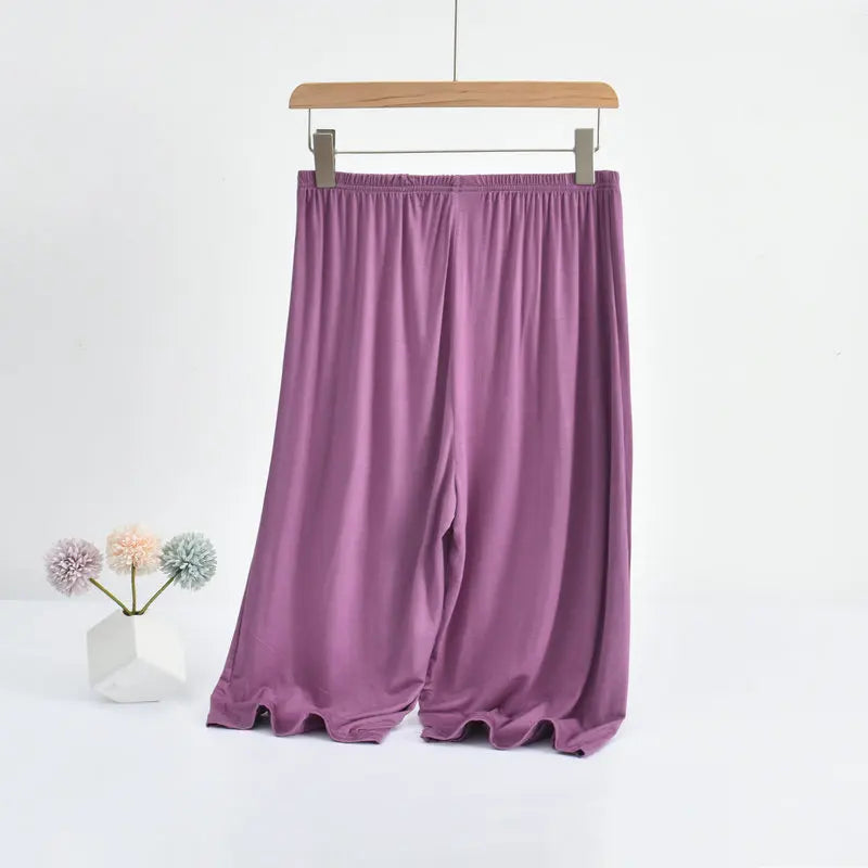 Plus size Mid-Calf Loose Fit Comfortable Pant