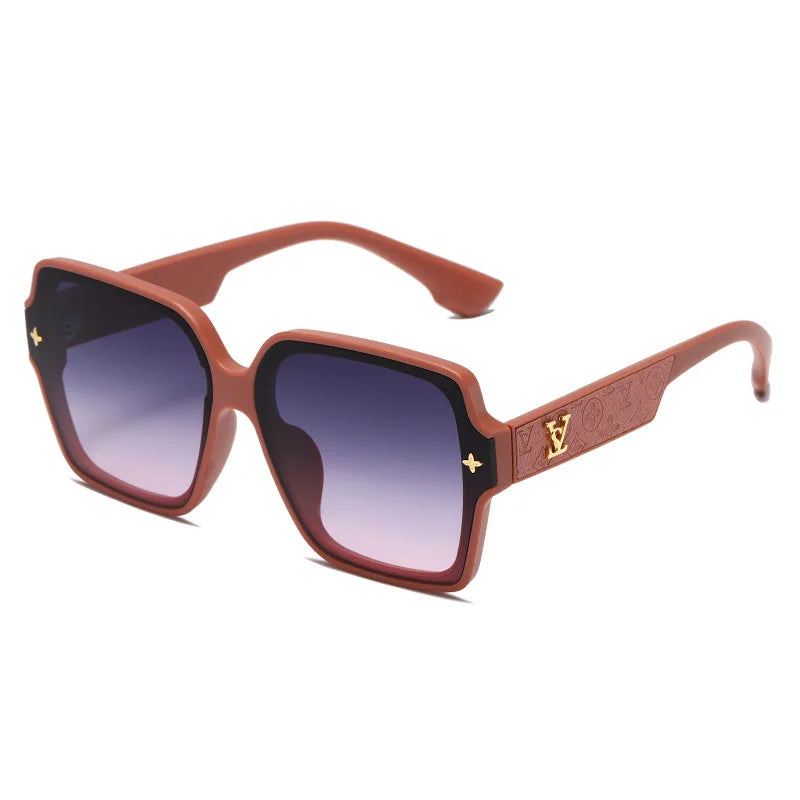 Luxury Women's New Retro UV Protection UV-400 Large Frame Glasses
