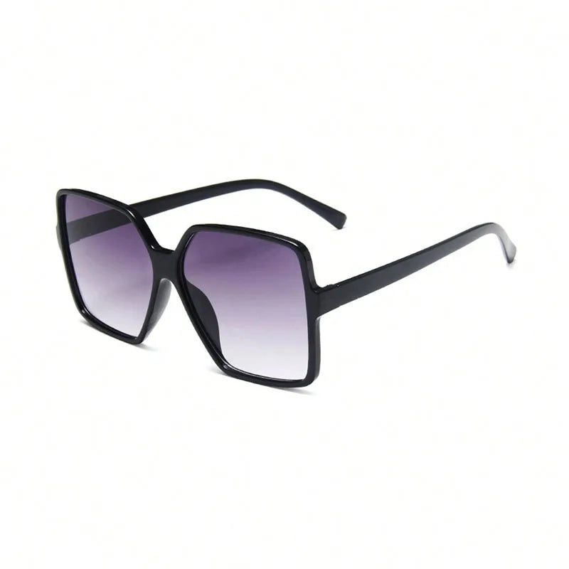 Oversize Square Sunglasses Women Retro Fashion Personality Gradient Black Female Outdoor Shades