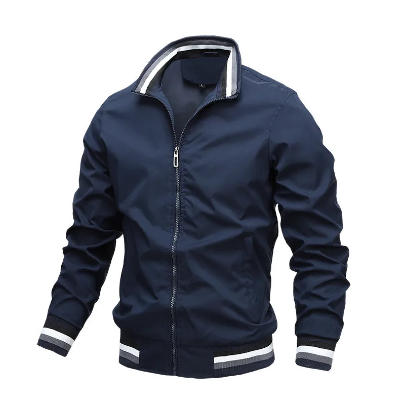 Windbreaker Men's Bomber jacket Casual Zipper Outdoor Sports jacket. M-6x