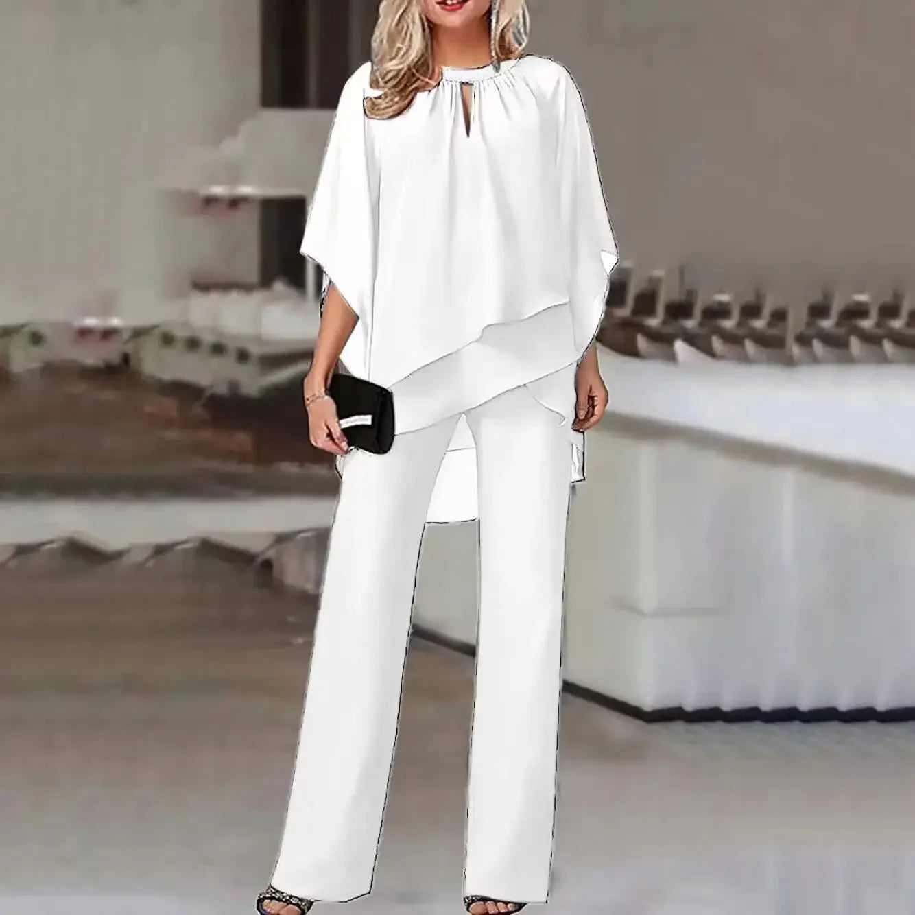 Plus Size Fashionable Solid Color Women's Clothing Casual Loose-fit European Style . S-3X