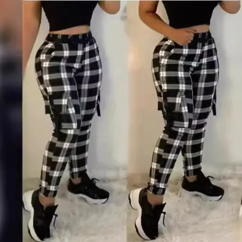 Ladies Fashion Cargo Pants Slim Fit Comfortable And Casual. S-2x