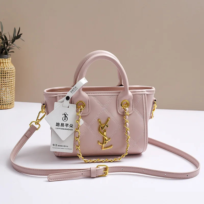 2025 New Style Handbag With Texture, Large Capacity Bucket Bag, Fashionable And Versatile Single Shoulder Crossbody Bag