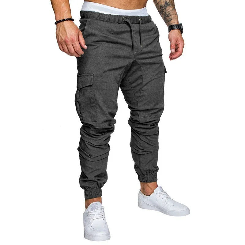 New Men's Woven Quick Dry Fabric Casual Pants Street-wear Multi-pocket Casual Pants. S-5X