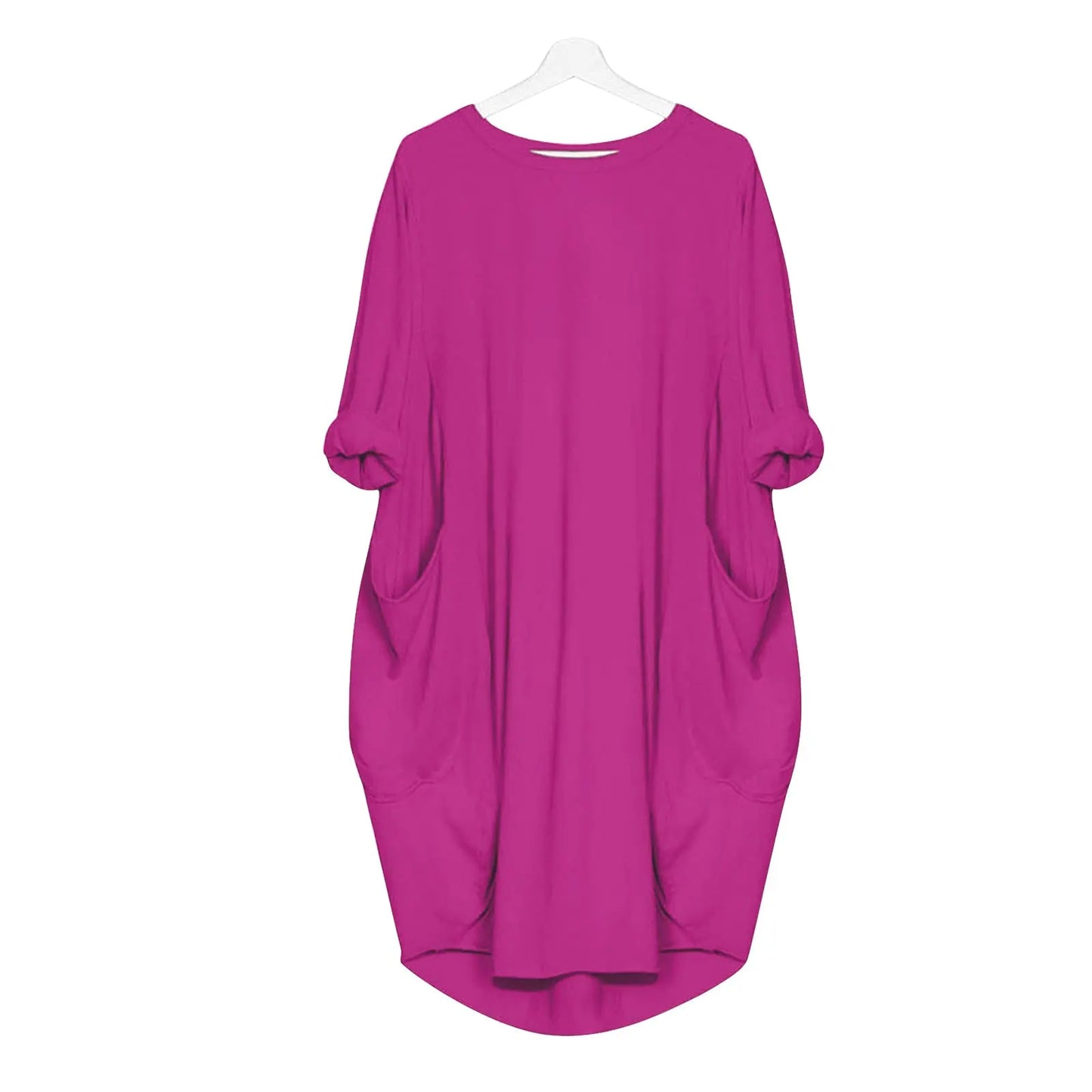Women's Loose Long Sleeved Casual Dress. S-2X